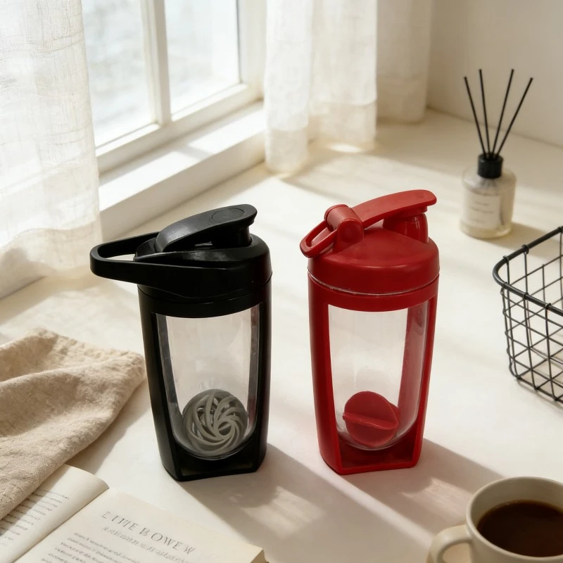 Square Double Wall Protein Shaker Bottles